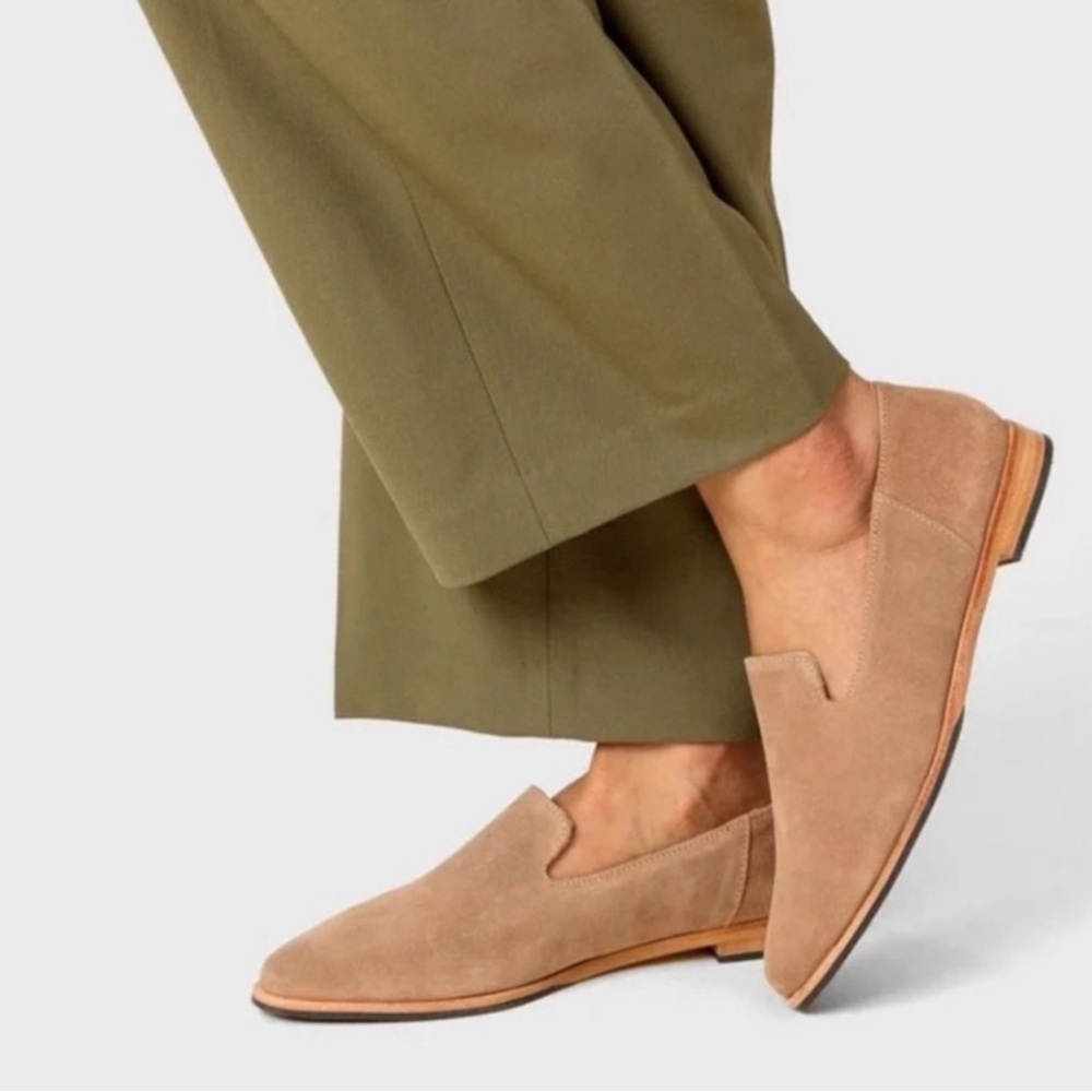 Patina Suede Pointed Toe Flats